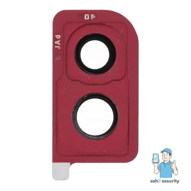 Camera Lens Glass with Frame for Samsung Galaxy A30 Red thumbnail